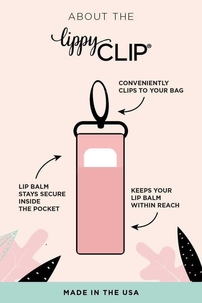 Pink Bows LippyClip® Lip Balm Holder for Chapstick