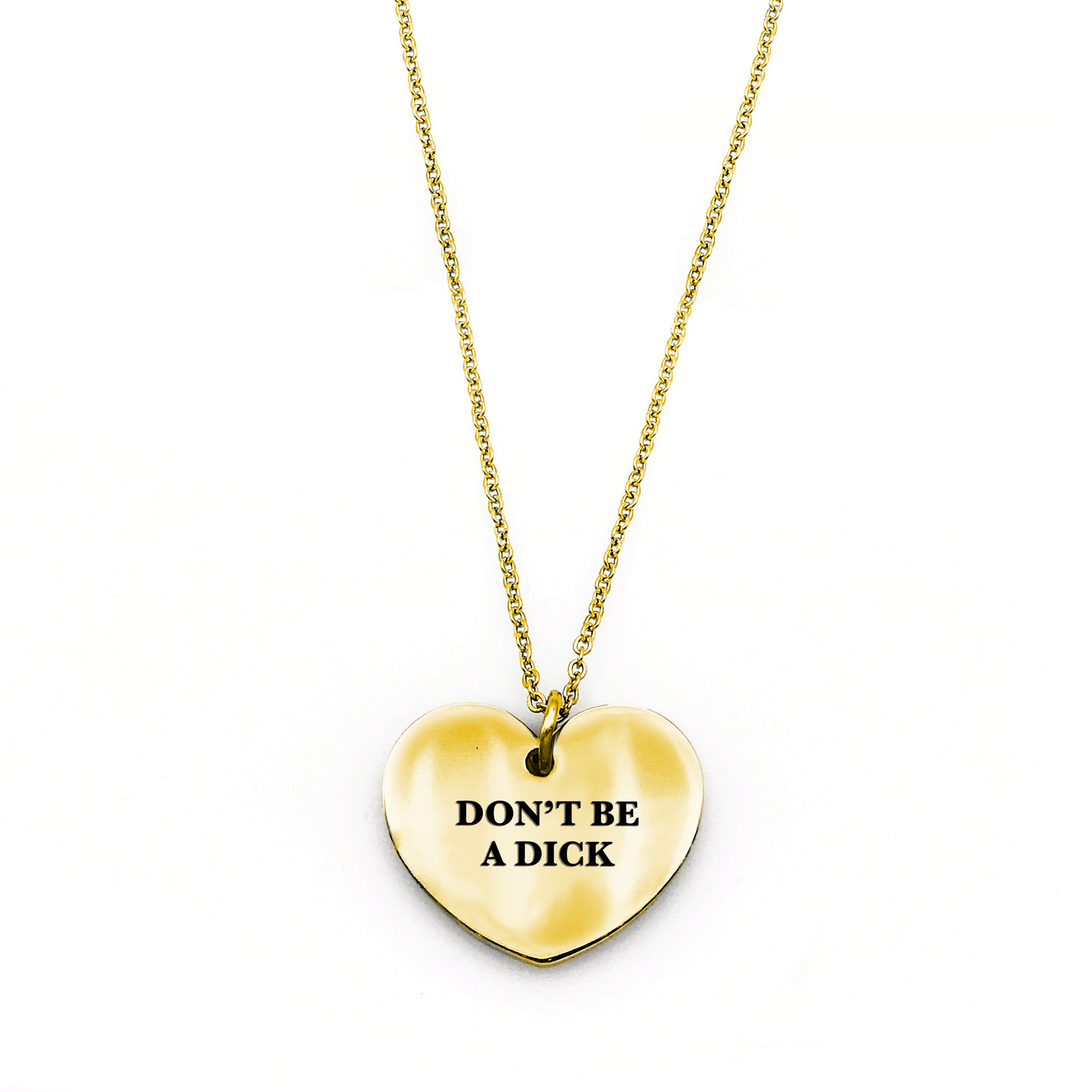 Don’t Be a Dick Necklace: Silver