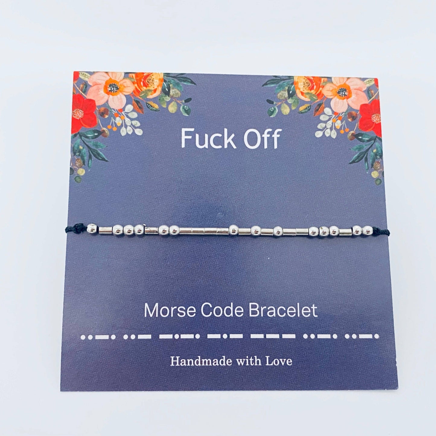 Fuck Off Morse Code Bracelets: Keep fucking going