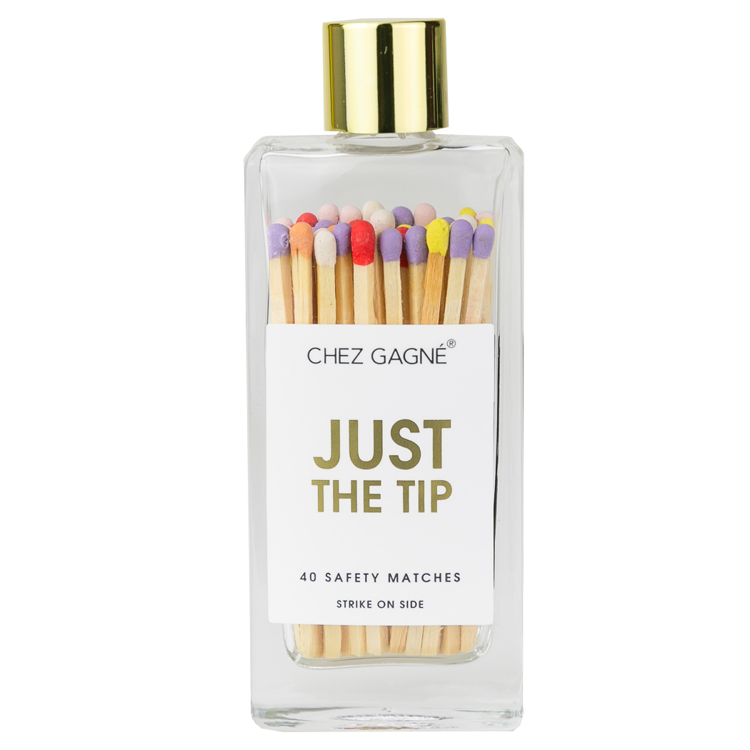 Just the Tip Matches - Glass Bottle Matchsticks - Rainbow