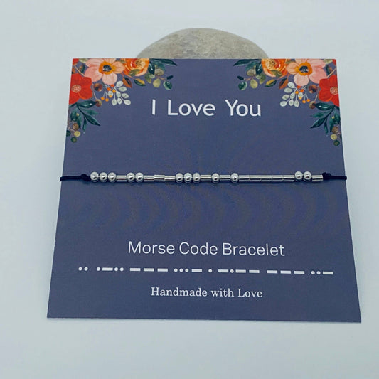 Fuck Off Morse Code Bracelets: I love you