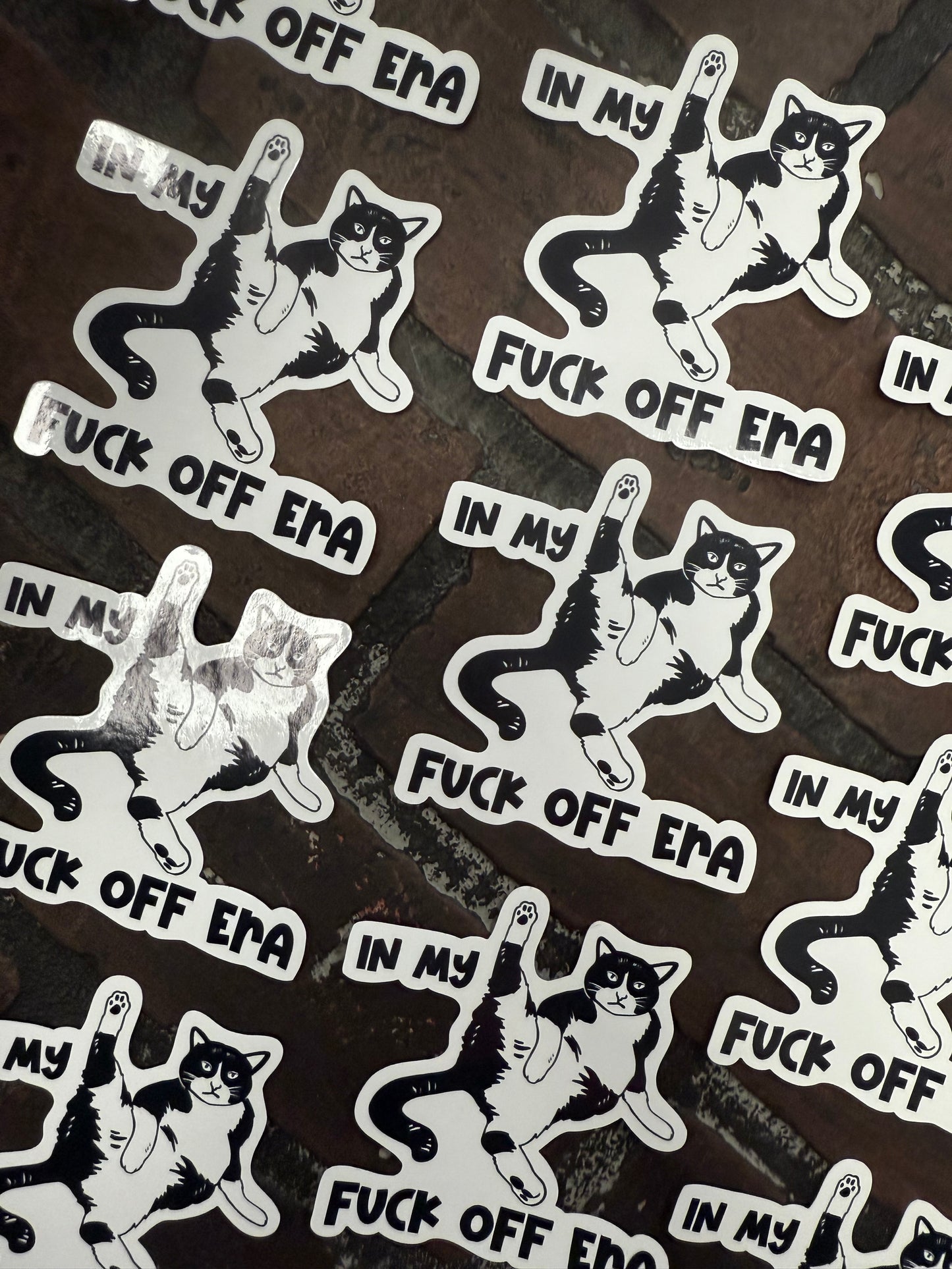 In My Fuck Off Era, 3" Cat Sticker