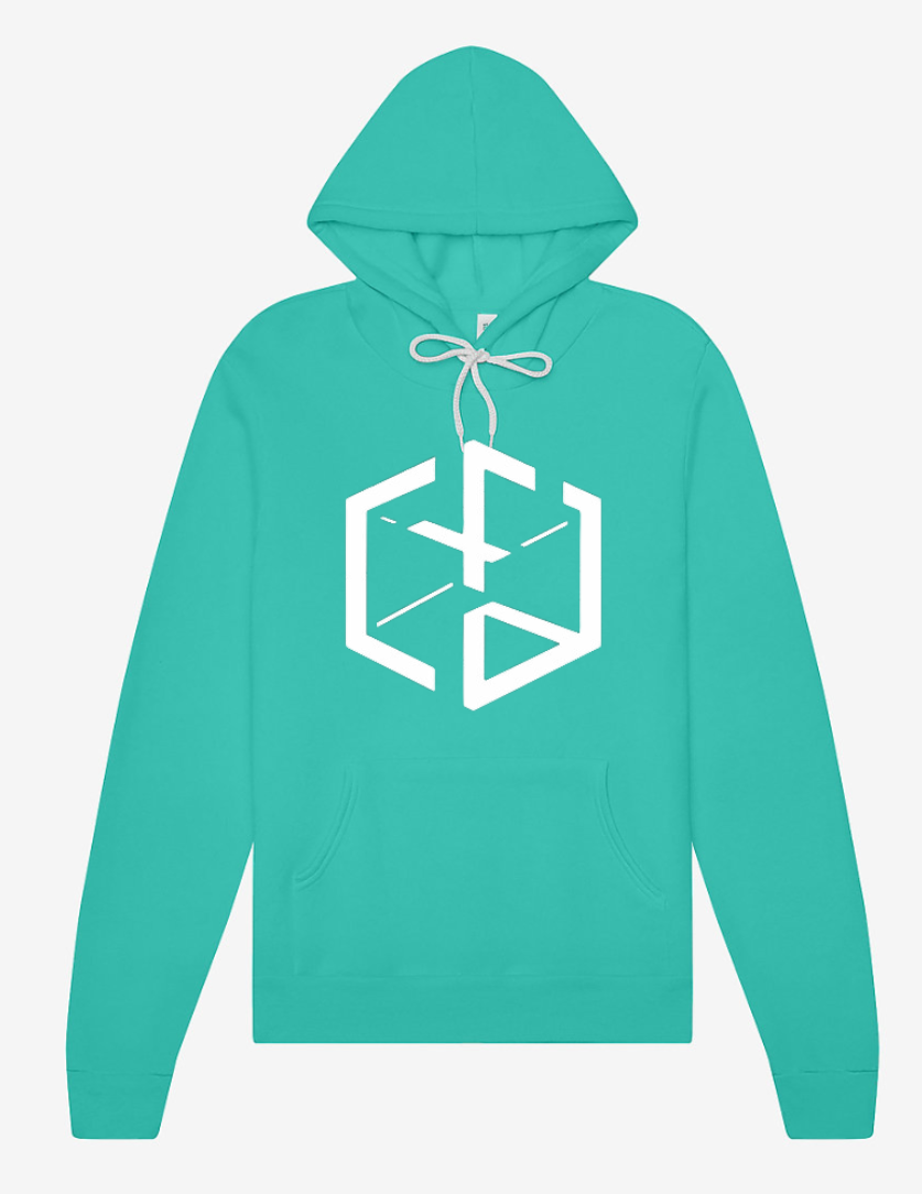 CrossFit Albuquerque- Pull Over Hoody Black/Turquoise