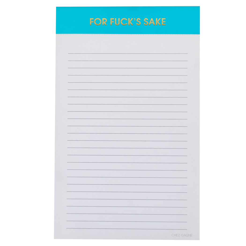 For Fuck's Sake Notepad - Blue