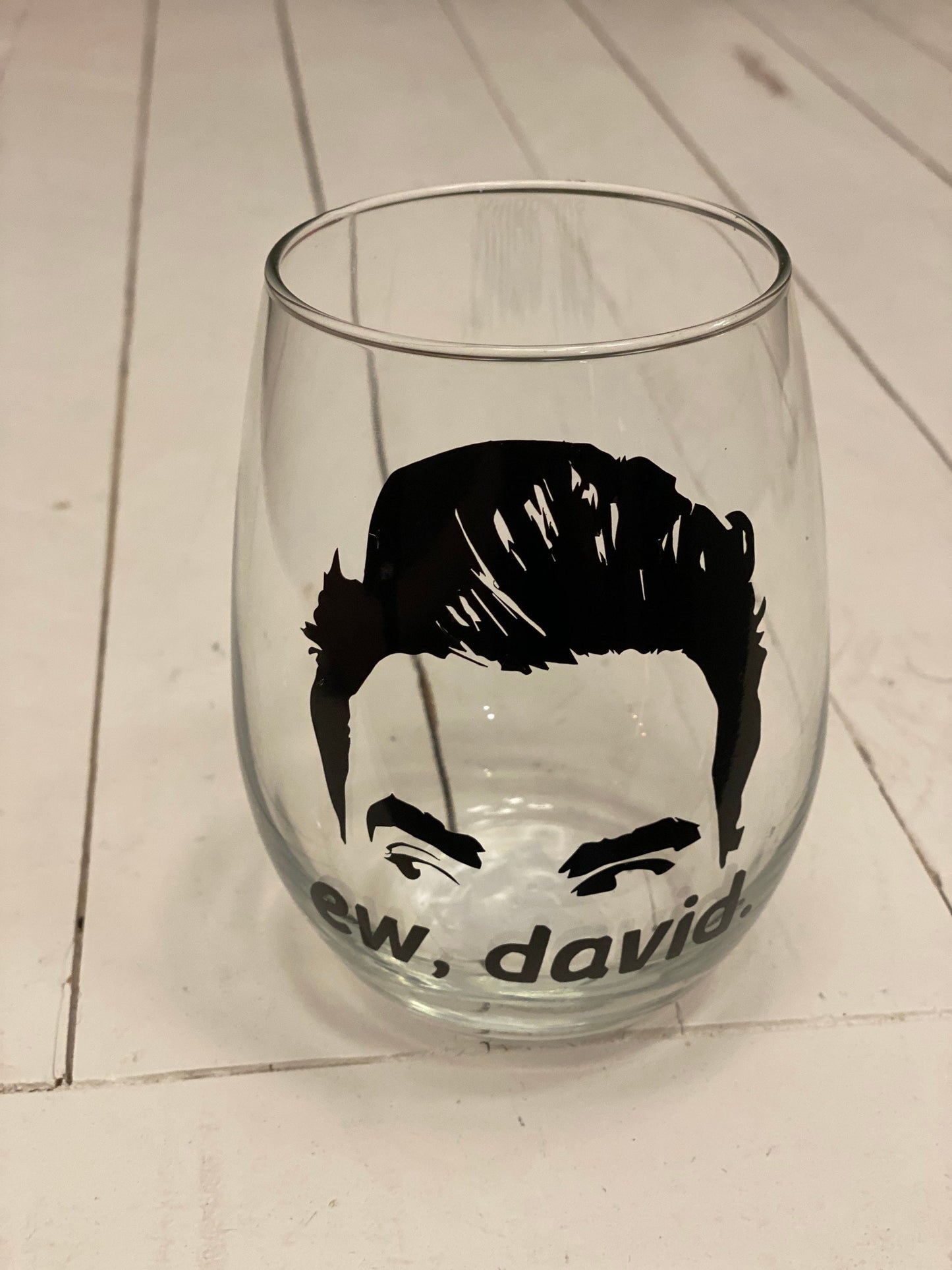 Ew David, 20.5 oz Stemless Wine Glass