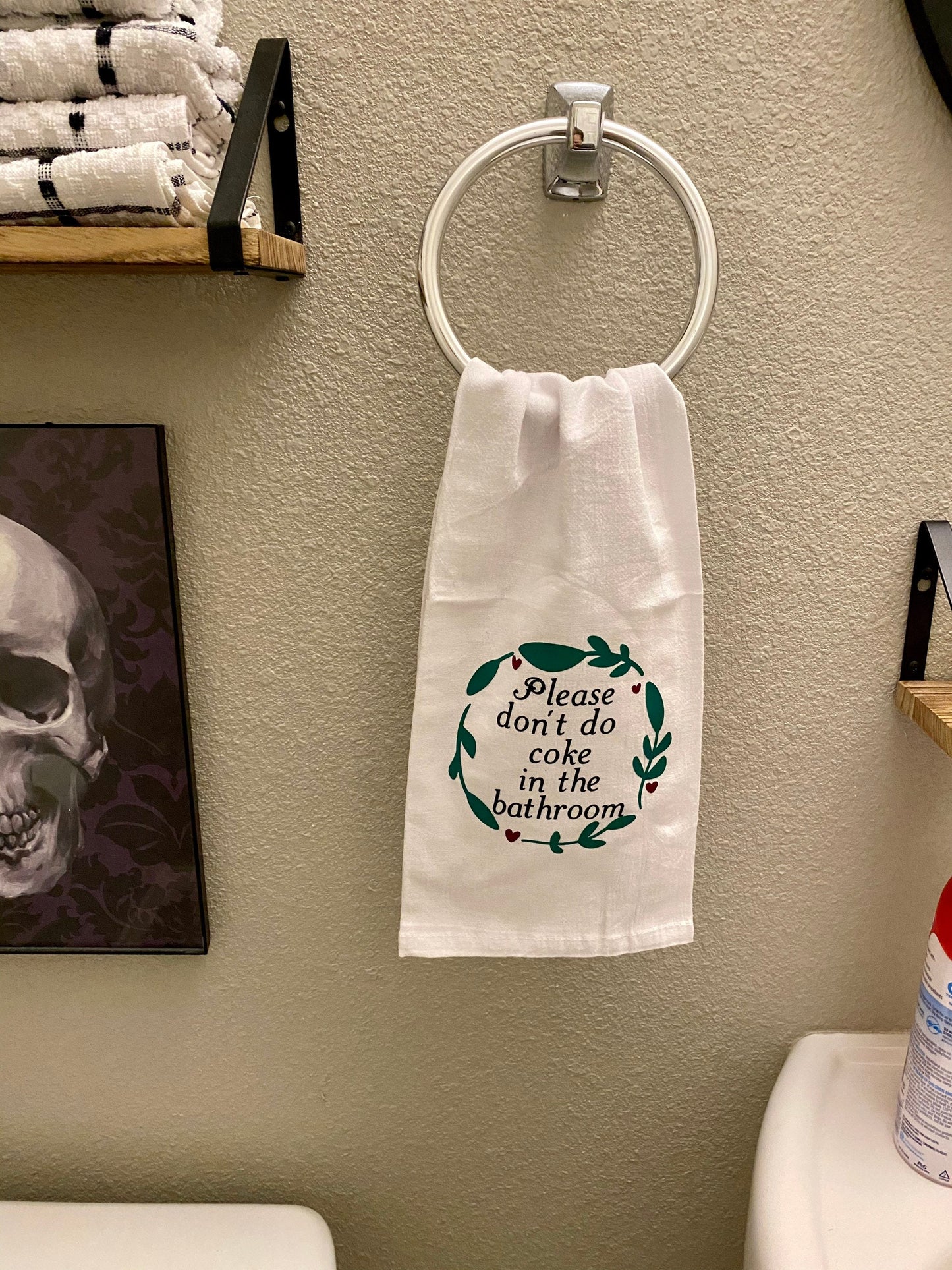 Please don't do coke in the bathroom, Bathroom Hand Towel