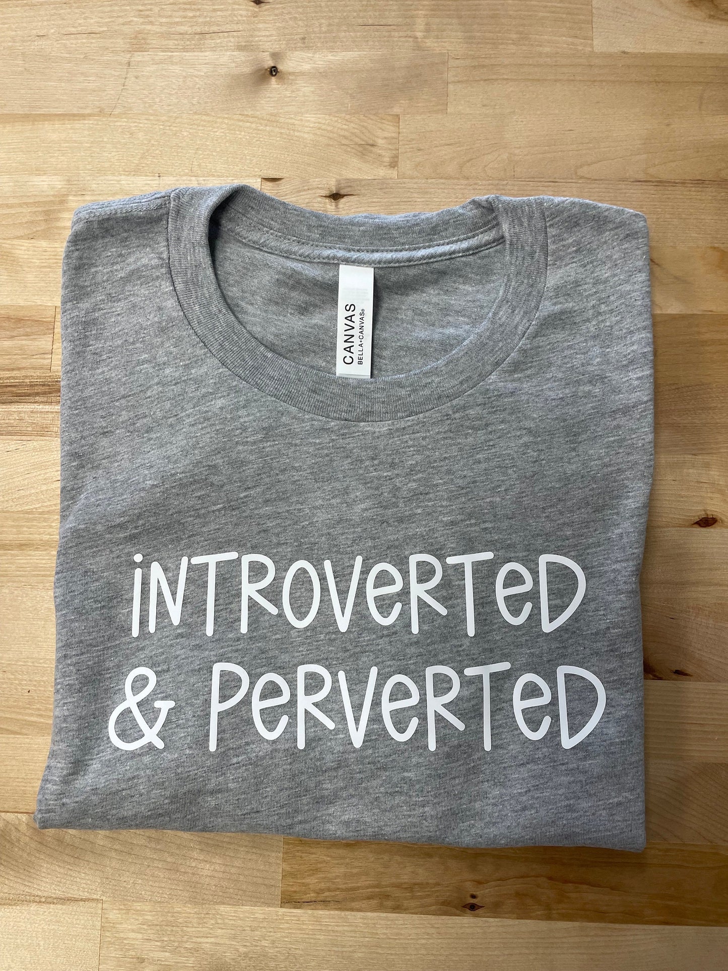 Introverted & Perverted, Gray T-shirt